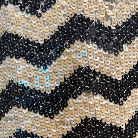 JCrew sequin striped mini dress - Picture 2 of 12